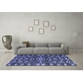 thumbnail image 3 of Ahgly Company Machine Washable Indoor Rectangle Abstract Blue Modern Area Rugs, 8' x 12', 3 of 4