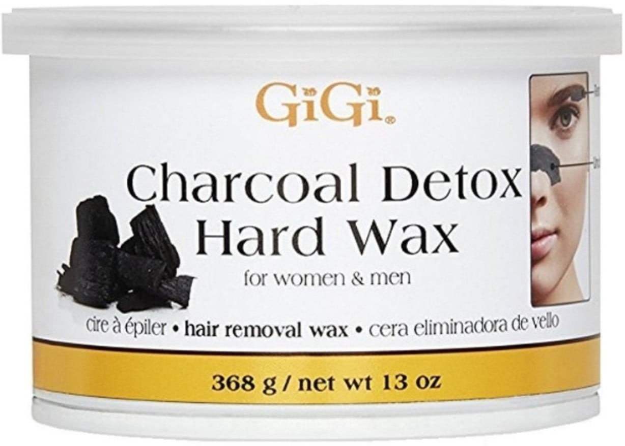 GiGi Charcoal Detox Hard Wax For Men and Women, 13 oz