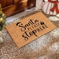 thumbnail image 4 of Festive Holiday Welcome Mat with Snowman and Snowflake Design for Christmas Photo Props and Home, 4 of 5