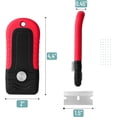 thumbnail image 5 of Bates- Razor Blade Scraper, Red, Locking Razor Scraper Set with 10 Extra Stainless Steel Blades, Window Scraper, 5 of 6