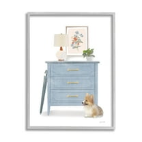 Stupell Industries Traditional Chic Wardrobe Still Life Pet Corgi Dog,24 x 30, Design by House Fenway