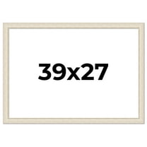 39x27 Frame White Real Wood Picture Frame Width 1.75 inches | Interior Frame Depth 0.5 inches |