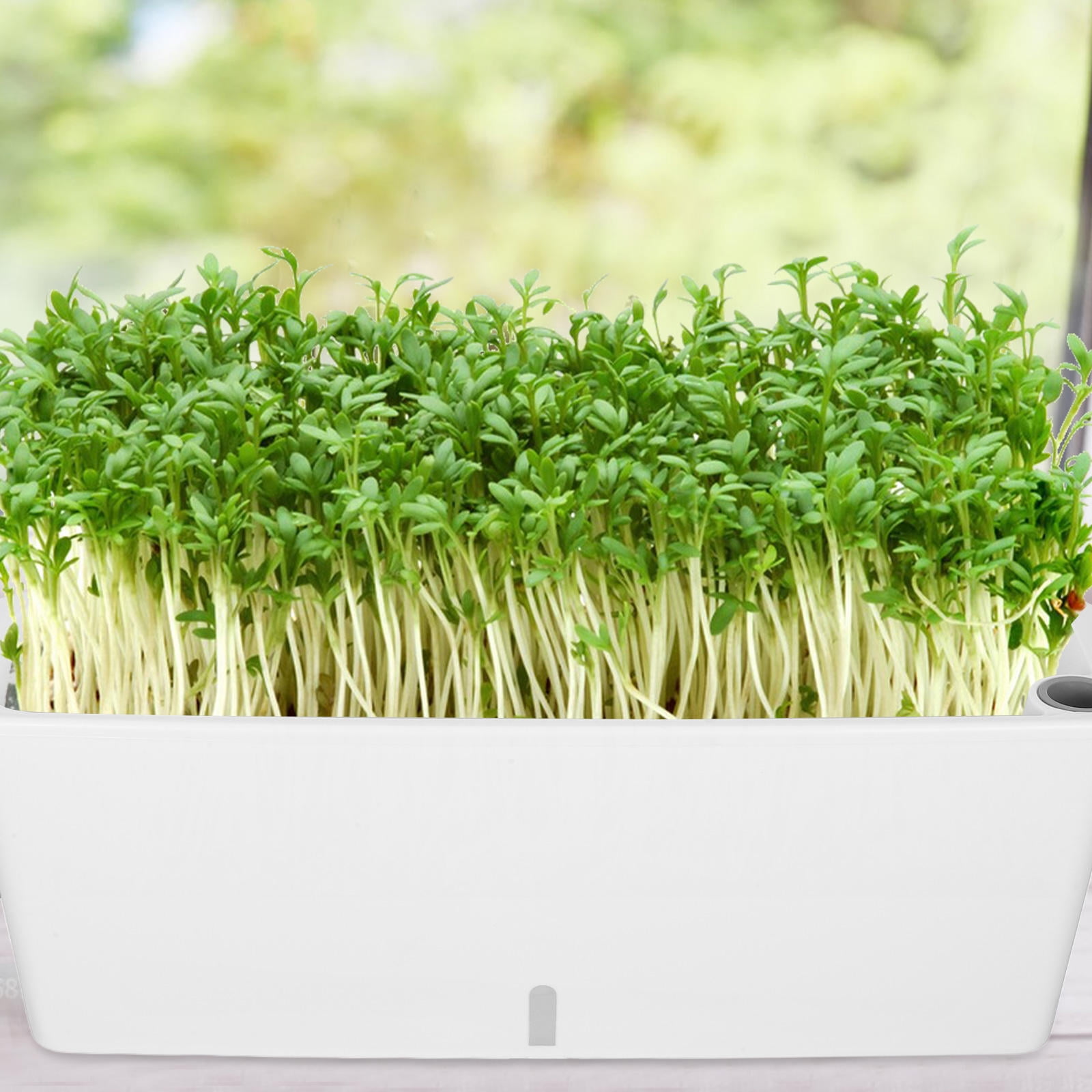 Masteelf Self-Watering Flower Pot With Drainage System Rectangular Indoor Vegetable Pot Garden Balcony Flower Box Outdoor Flower Pots Windowsill Planter