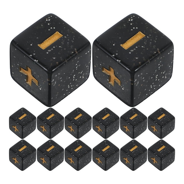 Miangastore 20pcs Mathematics Dice Props Plus Signs And Subtraction Sign Dices Math Teaching Dice Props