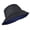 Black - Dark Blue, variant on 1 Pack Oversize XL Bucket Hat, Unisex Reversible Cotton Bucket Hats, Double Side Wear Fishing Hat Summer Sun Hat, Black / Lime Green