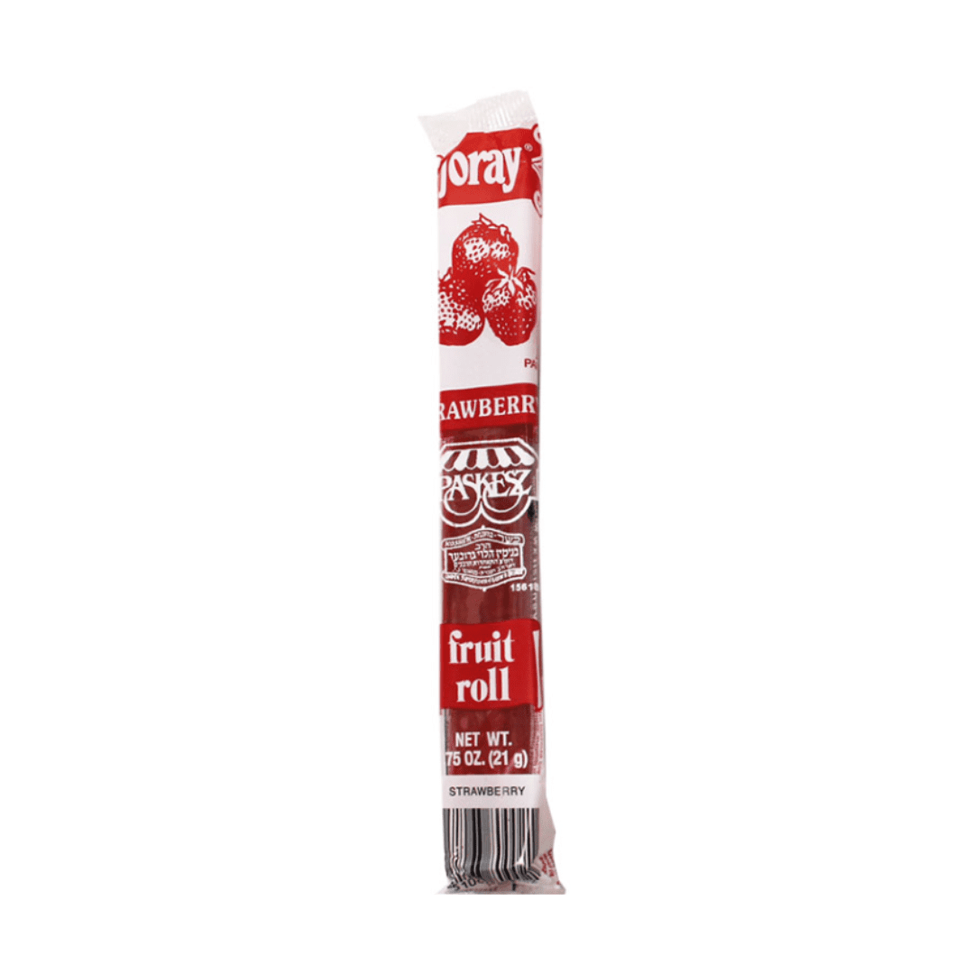 Variety Pack Fruit Roll Joray - 4 Delicious Flavors (Raspberry, Apricot, Strawberry, Cherry) 5 Each Flavor, 20 Pack - 0.75 Oz - Soft & Chewy Fruit Leather - Snack for Kids & Adults