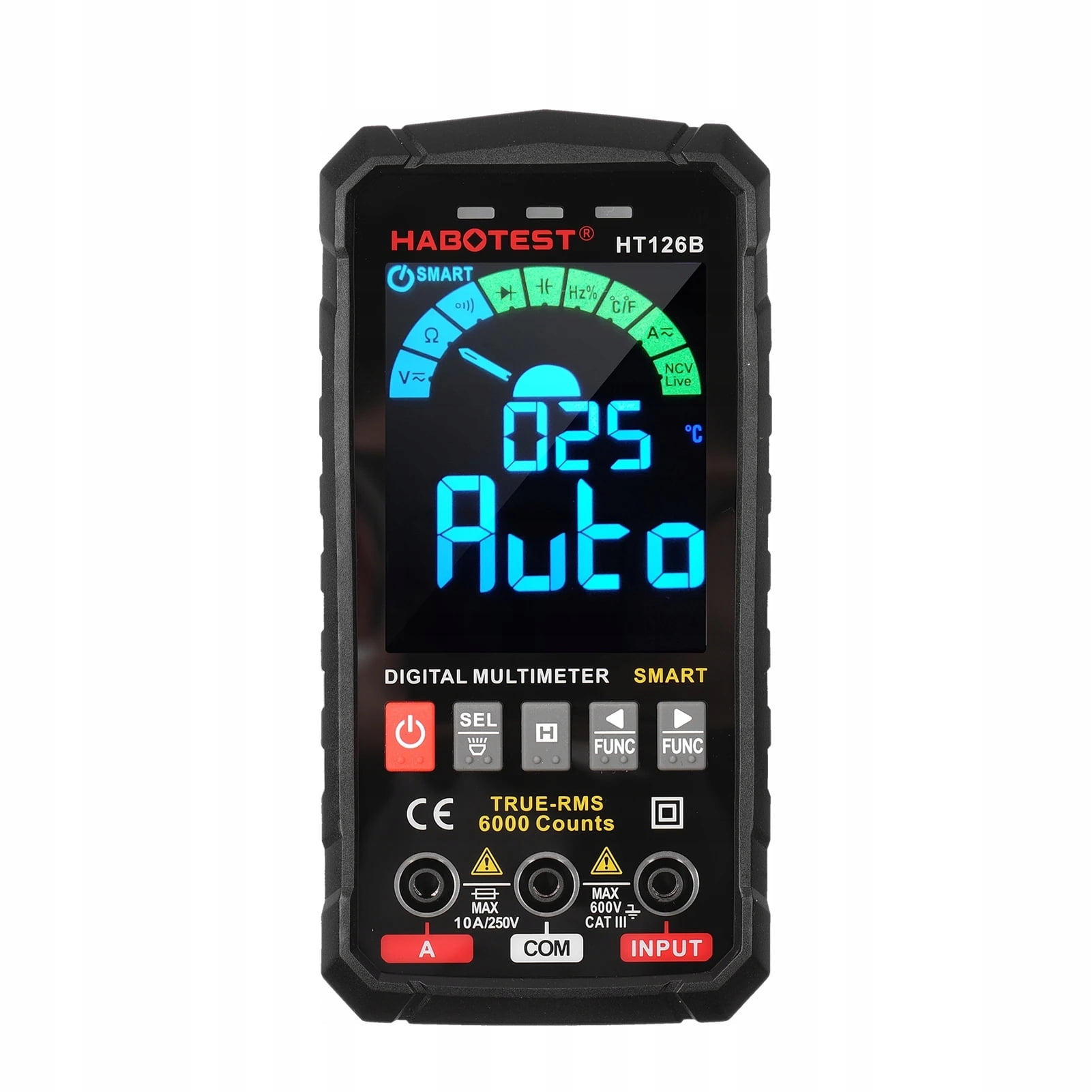 HT126B multimeter digital high-precision electrical automatic intelligent anti-burn digital display multimeter