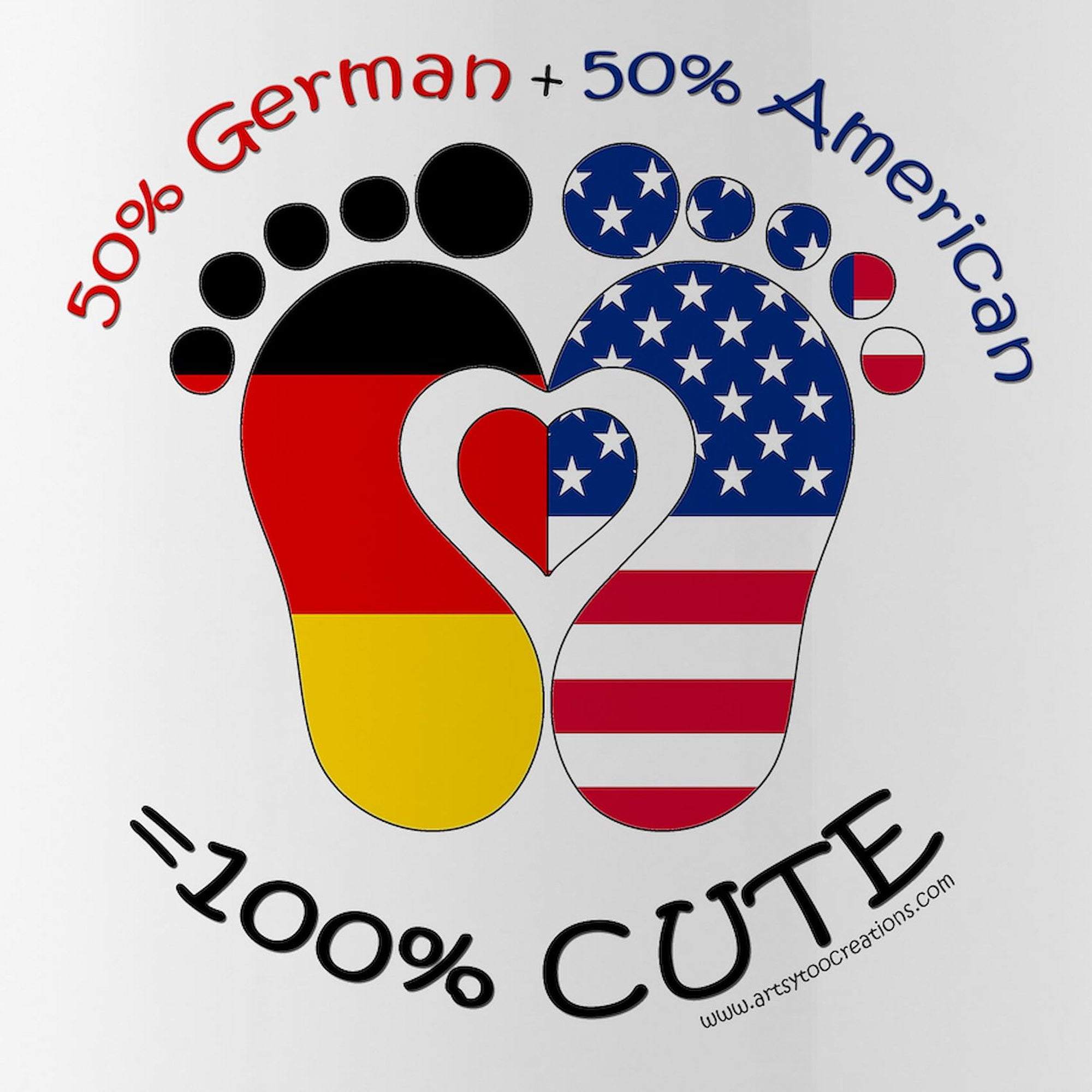 CafePress - German American Baby Water Bottle - Stainless Steel Water Bottle, Sports Bottle, 1.0L
