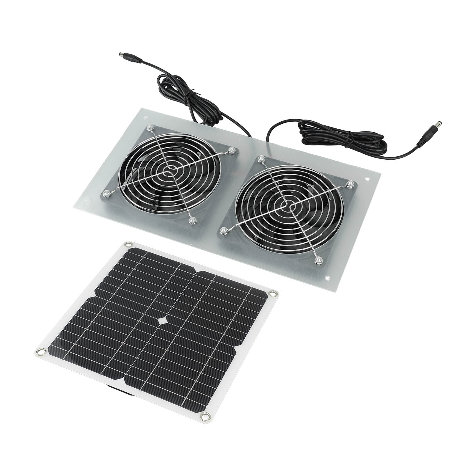 Solar Powered Dual Fan Kits, Solar Panel Powered Fan Energy Saving