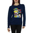 thumbnail image 2 of DC Comics Womens Chibi Super Friends Dance Sweatshirt, 2 of 5