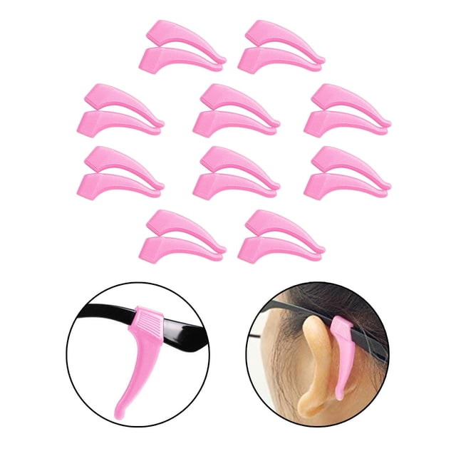 Empuñaduras Macarena para gafas 10 pares Rosa Gancho para la oreja