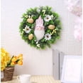 thumbnail image 2 of Kokovifyves Easter Wreath Spring Summer Wreath for Front Door Resurrection Festival Flower Ring Door Hanging Strips Easter Decoration Sunflower Wreath Christmas Scene Decoration, 2 of 4