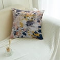 thumbnail image 5 of Soft Abstract Painting in Modern Fresh Colors Navy, Orange, Pink, Cream, White, and Gold Throw Pillow Indoor Cover Pillow Case for Your Home(16in x 16in), 5 of 6