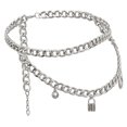 thumbnail image 3 of Mujeres Bikini Playa Arnés Aleación Joyería Collar cinturo Cadena K blanca, 3 of 7