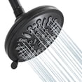 thumbnail image 3 of Akicon Shower Head High Pressure Rain Shower Head, 8-Setting 5.5 Inch Fixed Showerhead with Adjustable Angle, Anti-Clogging Nozzles, Easy Install, Excellent Replacement for Bathroom, 3 of 6