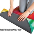 thumbnail image 3 of Colorful Tie Dye Pattern Hot Yoga Mat Towel Non Slip for Hot Yoga - Quick-Drying Yoga Mat Cover with 4 Corner Pockets with Travel Bag - Hot Yoga Towel Non Slip 74"x26", 3 of 6