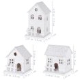 thumbnail image 2 of LOLIPPYY Set of 3 Mini Farmhouse Village House Ornaments for Living Room Decor, Rustic Home Decoration Accents, 2 of 8