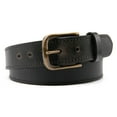 thumbnail image 2 of Men’s Top Grain Leather Belts Casual Jeans Solid Belts for Men 1.5inch Width, 2 of 5