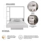 thumbnail image 5 of Cama Abatible Queen Size Esencial Vertical (Color Blanco), 5 of 6