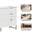 thumbnail image 5 of Boyel Living 6 Drawer Accent Chest, TV Stand Storage Cabinet Dresser Organizer, Modern White Chest of Drawers, Large Dresser for Closet for Living Room, 5 of 6