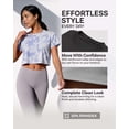 thumbnail image 2 of 5 Pack Women's Dry Fit Crop Top Workout T Shirts Short Sleeve Athletic Gym, 2 of 5