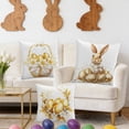 thumbnail image 7 of Uutvery 18x18 Inch Easter Pillow Cover, Polyester Decorative Cushion Case for Sofa Bed, Soft Holiday Throw, Machine Washable Home Car Decor, 7 of 7