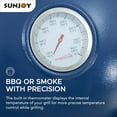 thumbnail image 6 of SUNJOY 20 inch Charcoal Grill, Egg-shaped Outdoor Grill with Pizza Stone, Ultimate BBQ Grill and Smoker with Wheels, Navy, 6 of 13