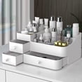 thumbnail image 1 of Organizador de maquillaje sofisticado, diseño de apariencia elegante para guardar joyas, pinceles, lápices labiales y cremas, almacenamiento clasificado con cajones para cosméticos, materiales de, 1 of 5