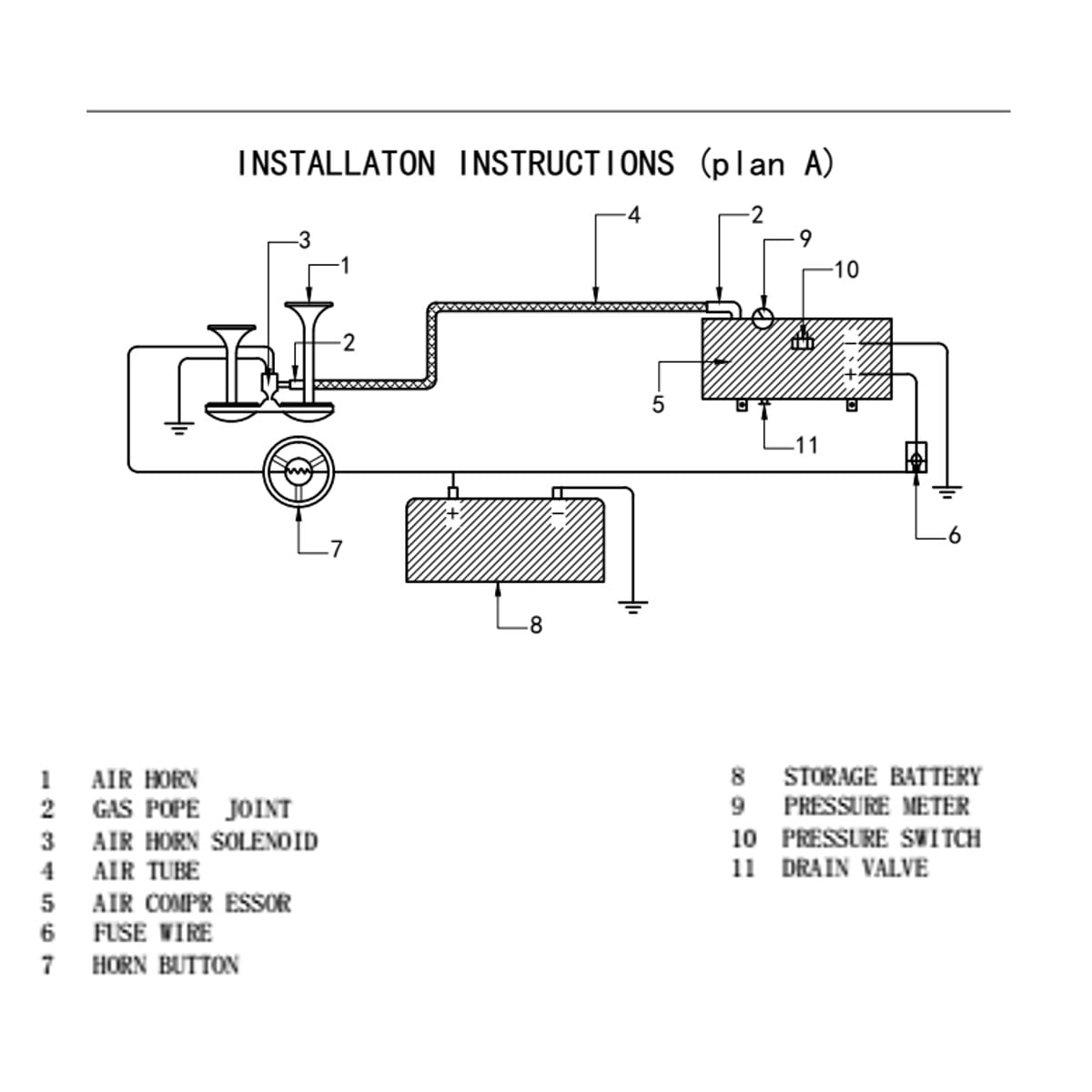 12v horn wiring diagram