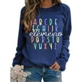 thumbnail image 2 of Womens Oversized Sweatshirts Long Sleeve Letter Printed Tops Crew Neck Comfy Fall Winter Pullover 2025 Fashion Outfits Clothes, 2 of 4