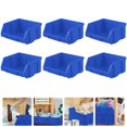 thumbnail image 3 of LEEYNEER 6pcs Plastic Nesting Shelf Bin Boxes Nesting Shelf Storage Boxes Hardwares Boxes, 3 of 8