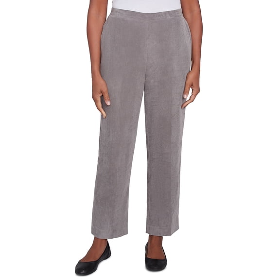 Alfred Dunner Womens Petite Copenhagen Corduroy Average Length Pant