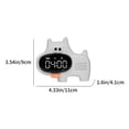 thumbnail image 3 of Reloj electrónico digital con pantalla LED, reloj electrónico estéreo con pantalla digital, despertador con función de repetición, conmutación de 12/24 h, reloj despertador digital con cuenta regresiv, 3 of 8