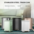 thumbnail image 3 of fastboy Cleverly Designed Bin For Efficient Waste Management In Kitchen For Bathroom And Kitchen Stainless Steel Trash Can white, 3 of 6