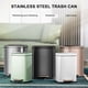thumbnail image 2 of Wosthever Contenedor inteligentemente diseñado para residuos de cocina y baño para baño y cocina Papelera de baño Tamaño compacto Basura Suministros de limpieza para el hogar negro titanio, 2 of 6