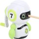 thumbnail image 1 of Manual pencil sharpener, green robot shaped pencil sharpener, children's single hole, school, classroom, home, artist, 1 of 5