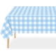 thumbnail image 2 of Manteles con bandera a cuadros de plástico Premium azul y blanco, cubiertas para mesa de Picnic, manteles para fiesta (1,2*1,2 m), 2 of 5