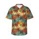 thumbnail image 1 of Balery Colorful Hawaii Palms Camisas hawaianas de manga corta para hombre, camisas playeras de corte holgado, camisas de vacaciones con botones,Medium, 1 of 7