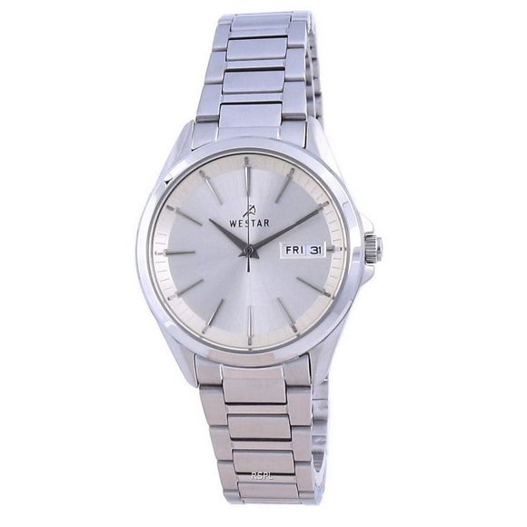 Westar Champagne Dial Stainless Steel Quartz 40212 STN 102 Women's Watch
