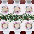 thumbnail image 7 of Ryvnso Flower Bouquet Round Plate Mats Dining Table Placemat Set of 6 for Holiday Decoration, 7 of 7