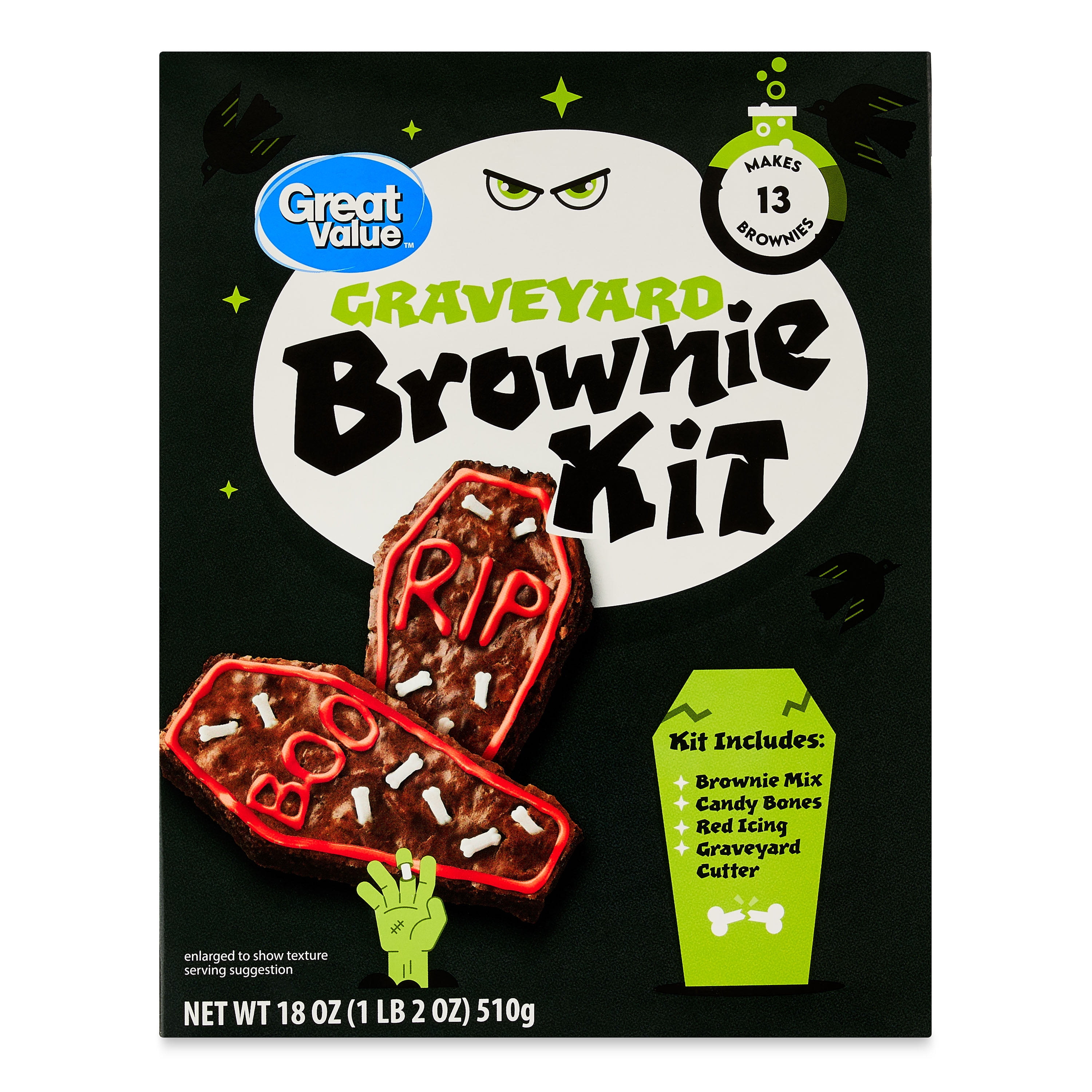 Great Value Graveyard Brownie Kit, 18 oz