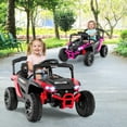 thumbnail image 4 of Honeyjoy 12V Kids Ride On Car Battery Powered Electric Remote Control LED Lights Music Red, 4 of 10
