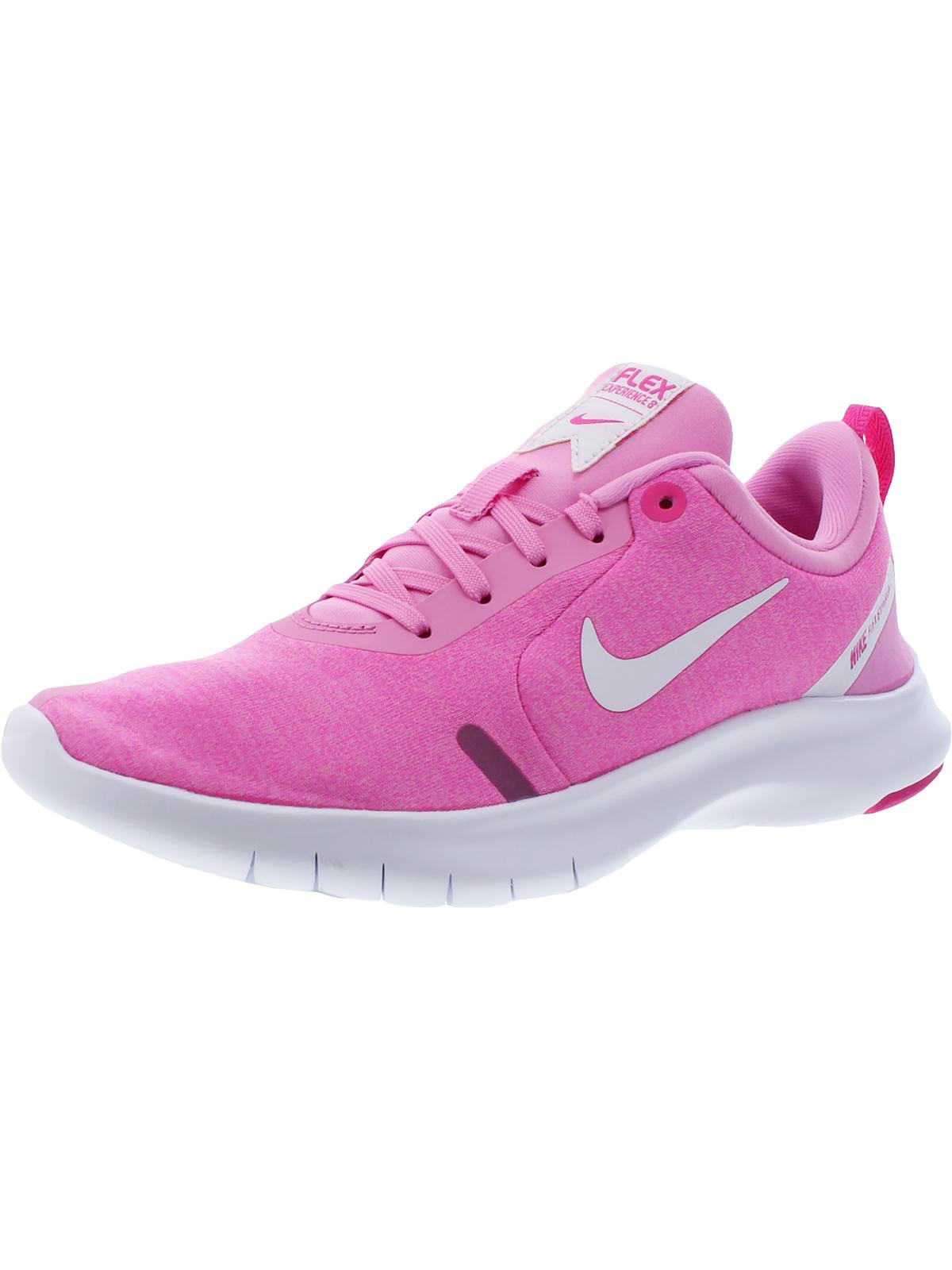 Nike Womens Flex Experience RN 8 Flexible Running Shoes Pink 7.5 Medium ...