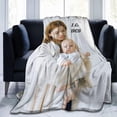 thumbnail image 4 of Personalised Blanket,Custom Blanket with Words Picture Collage Customized Blankets, Birthday Souvenir Gifts Personalized Throw Blanket for Father, Mom, Kids, Dogs, Friends or Lover 31" X 47", 4 of 6