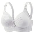 thumbnail image 4 of HNMKIU Cotton Bras for Women Solid Thin Breathable Daily Bra Soft Comfort Wireless, 4 of 4