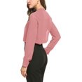 thumbnail image 4 of XINQIHANG Blouse en Chiffon à Col Noué pour Femmes Manches Longues Décontractée pour Bureau, 4 of 6