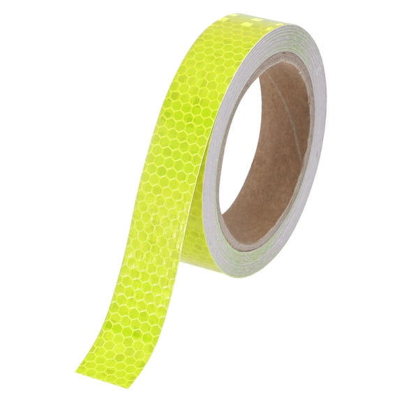 Uxcell Reflective Tape, 1 Inch x 33 Feet Shining Star Yellow Waterproof High Visibility Self-Adhesive Tape Outdoor Warning Signs