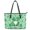 Clover Gnome Pattern, variant on Uourmeti Green Cats Clover Luck Design Saddle Handbag for Dating, Leather Tote Bag with Casual Lightweight Purse Tote Bags