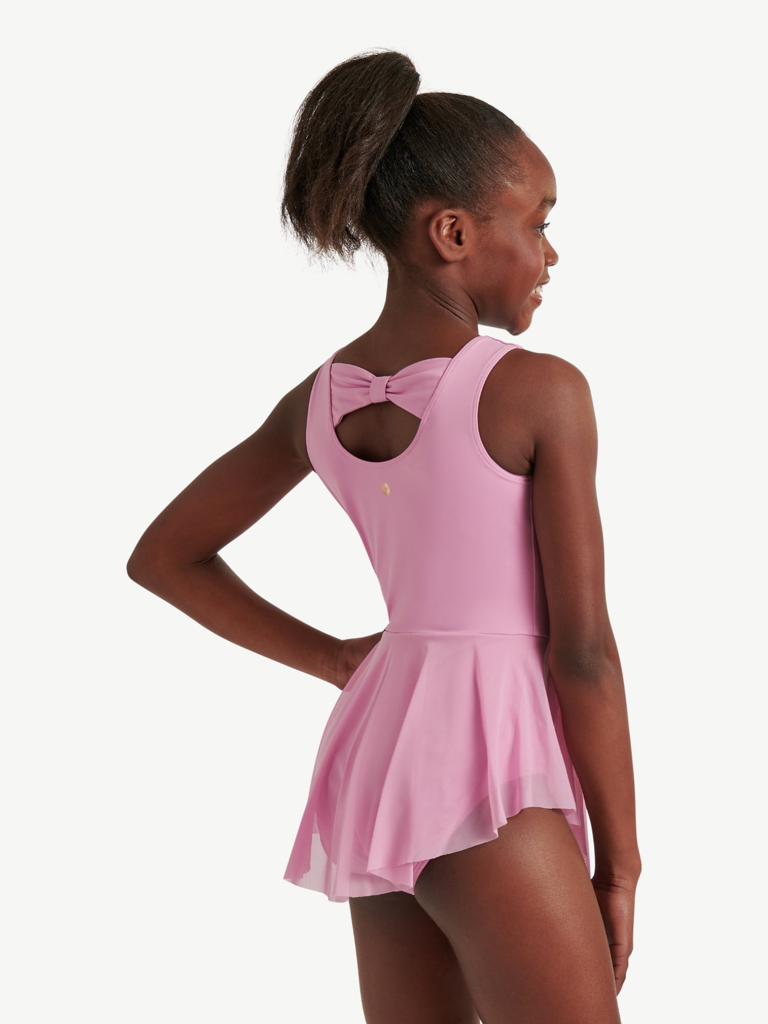 Justice Girls' Bow Back Skirted Tank Leotard, Sizes XXS-XL
