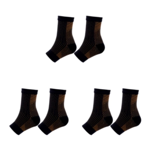 Funda de compresión antifricción Eigraketly Fibra de cobre negro L/XL